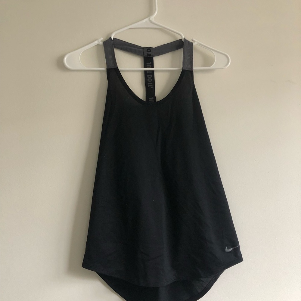Nike Black T-strap Tank Top